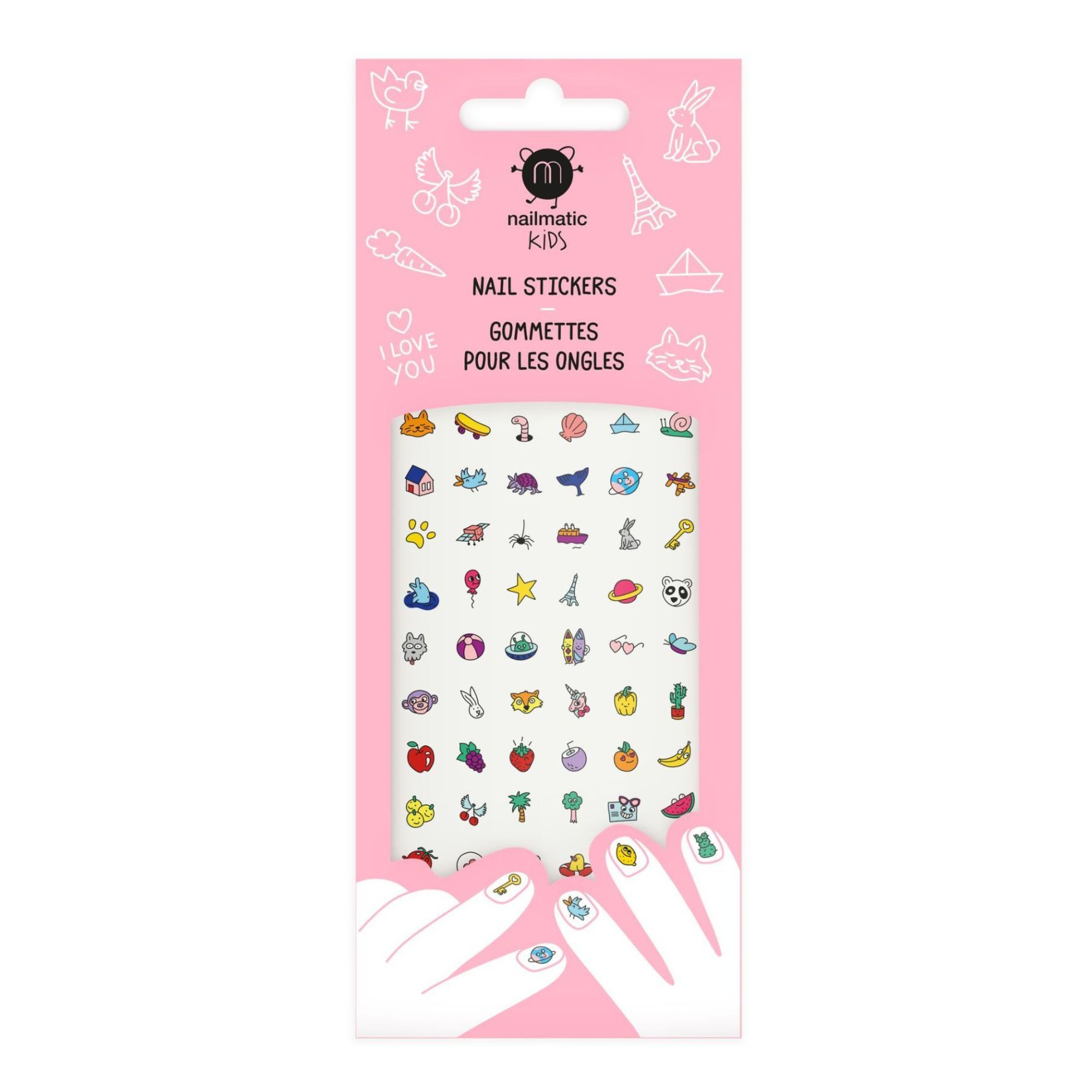 Nailmatic - Gommettes Ongles Happy Nails Stickers Pour Ongles 72 Gommettes Adhésives Colorées