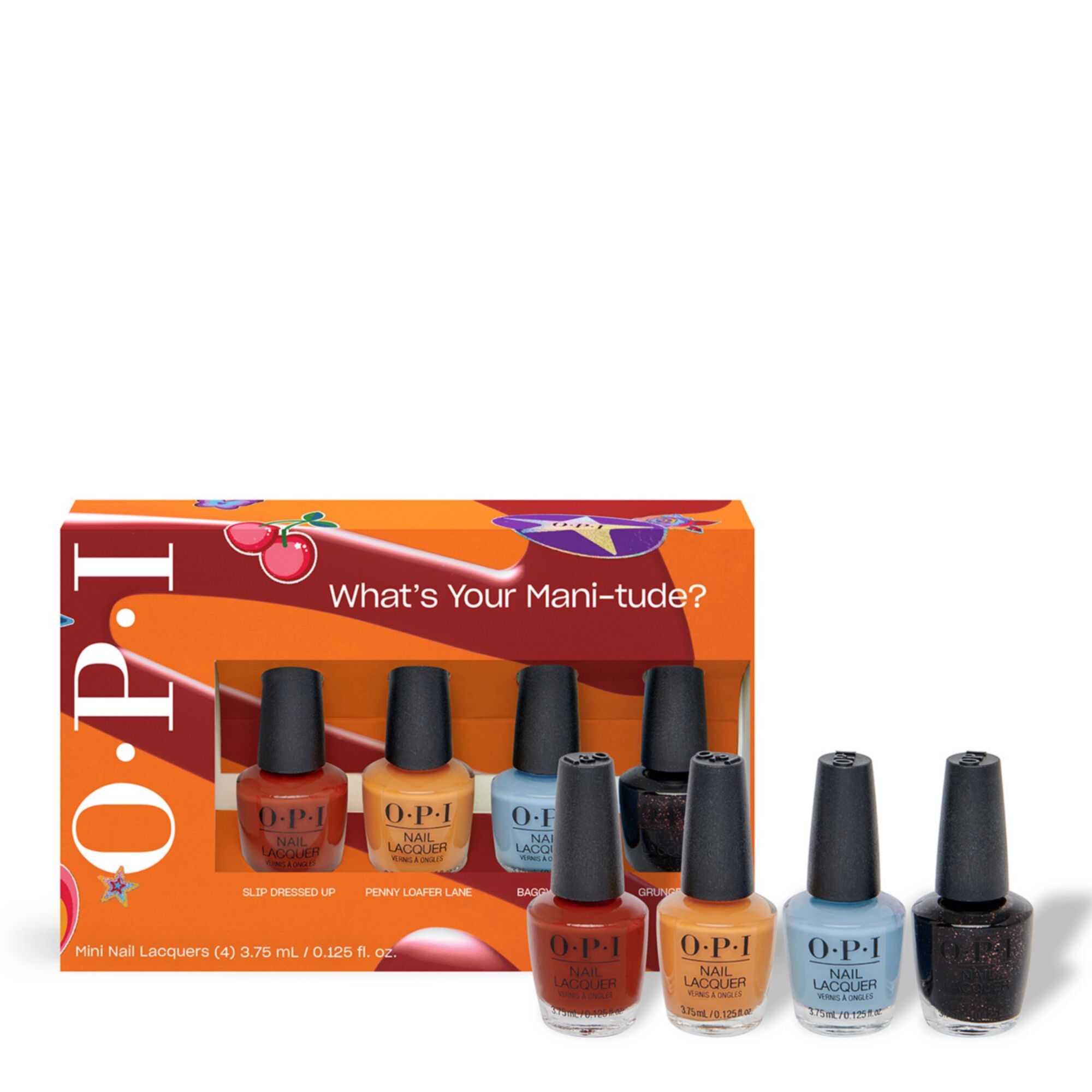 Coffret de 4 minis vernis Nail Lacquer What' Your Mani Tude OPI - vue 2