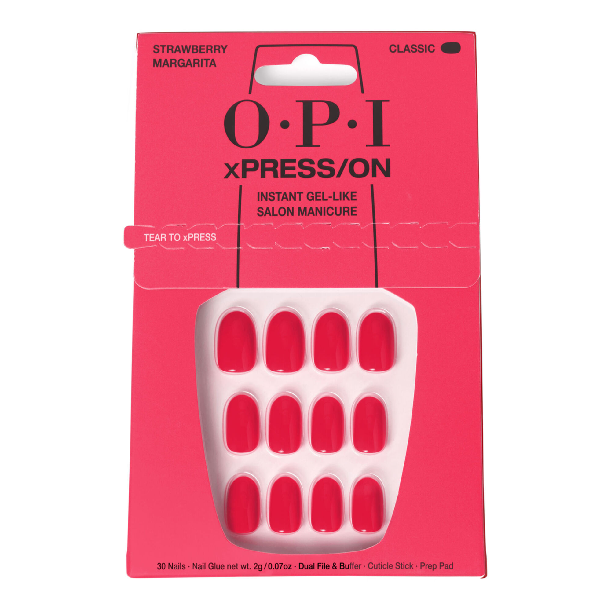 Opi - Xpress/on Kit Complet De Pose De Faux Ongles Strawberry Margarita