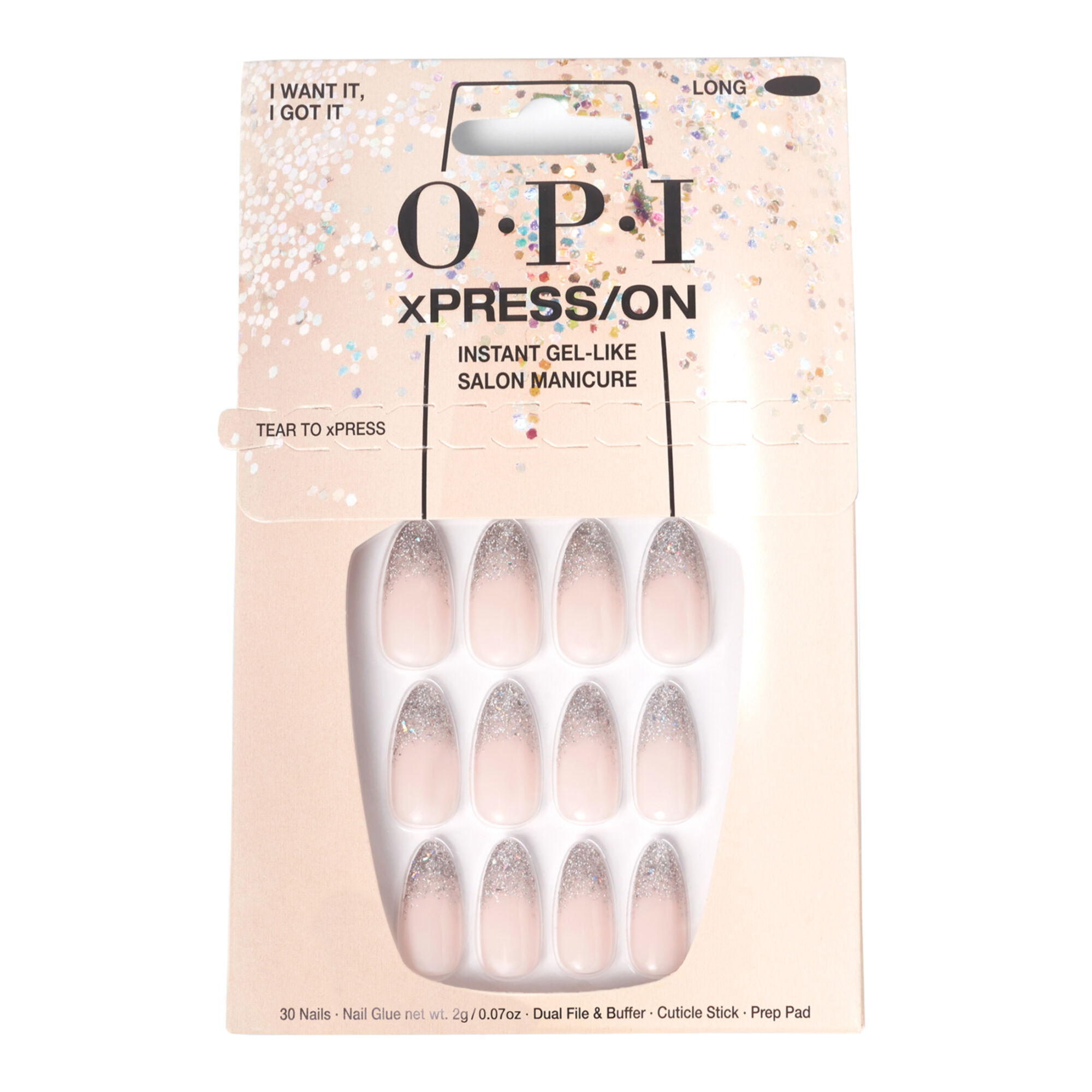 Opi - Xpress/on Kit Complet De Pose De Faux Ongles I Want It, I Got It