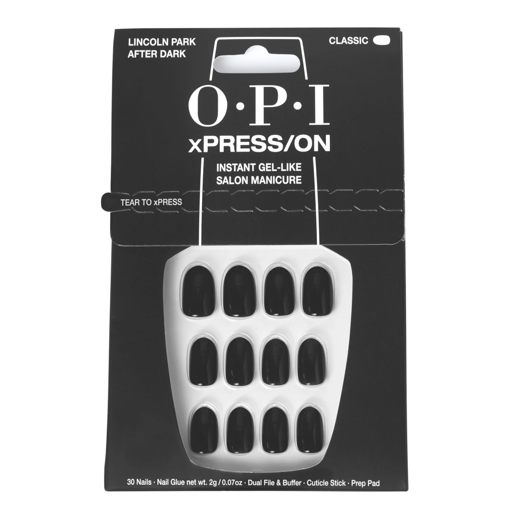 Opi - Xpress/on Kit Complet De Pose De Faux Ongles Lincoln Park After Dark™