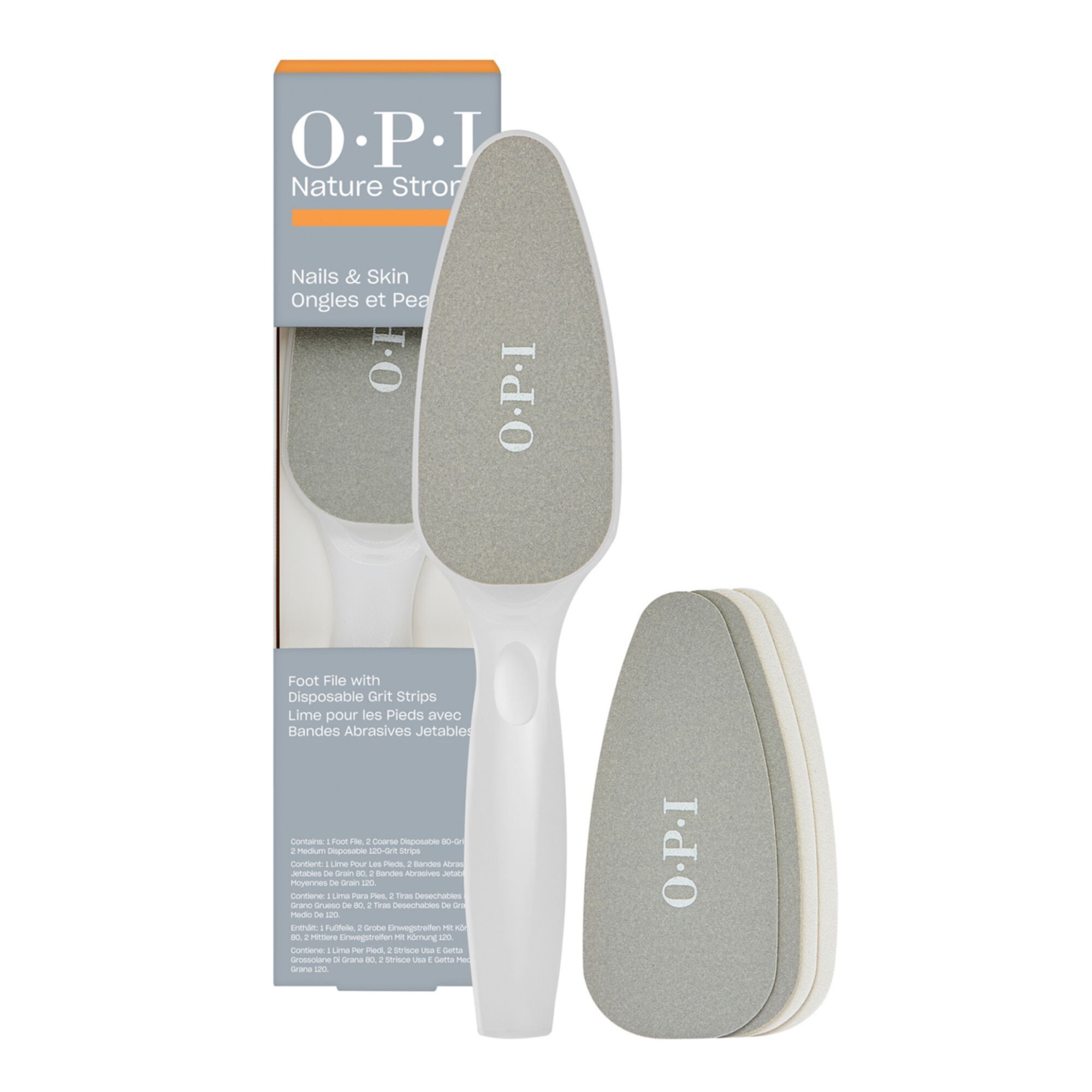 pour les Pieds avec Bandes Abrasives Jetables Nature Strong OPI - vue 2