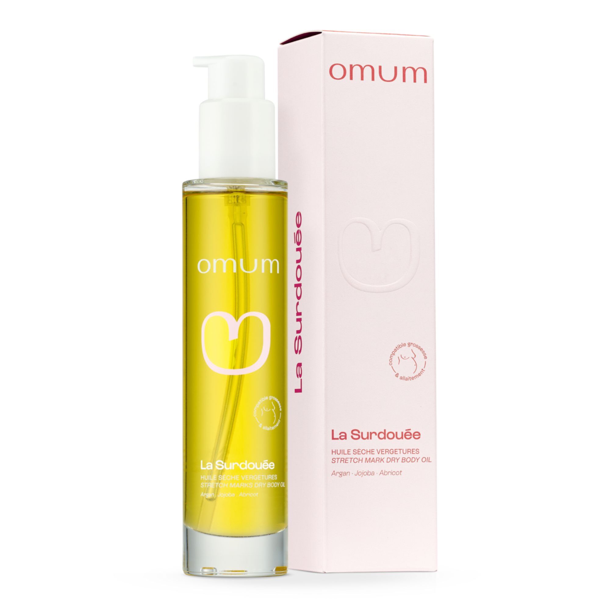 Omum - La Surdouée Huile Sèche Vergetures Compatible Grossesse & Allaitement 100ml