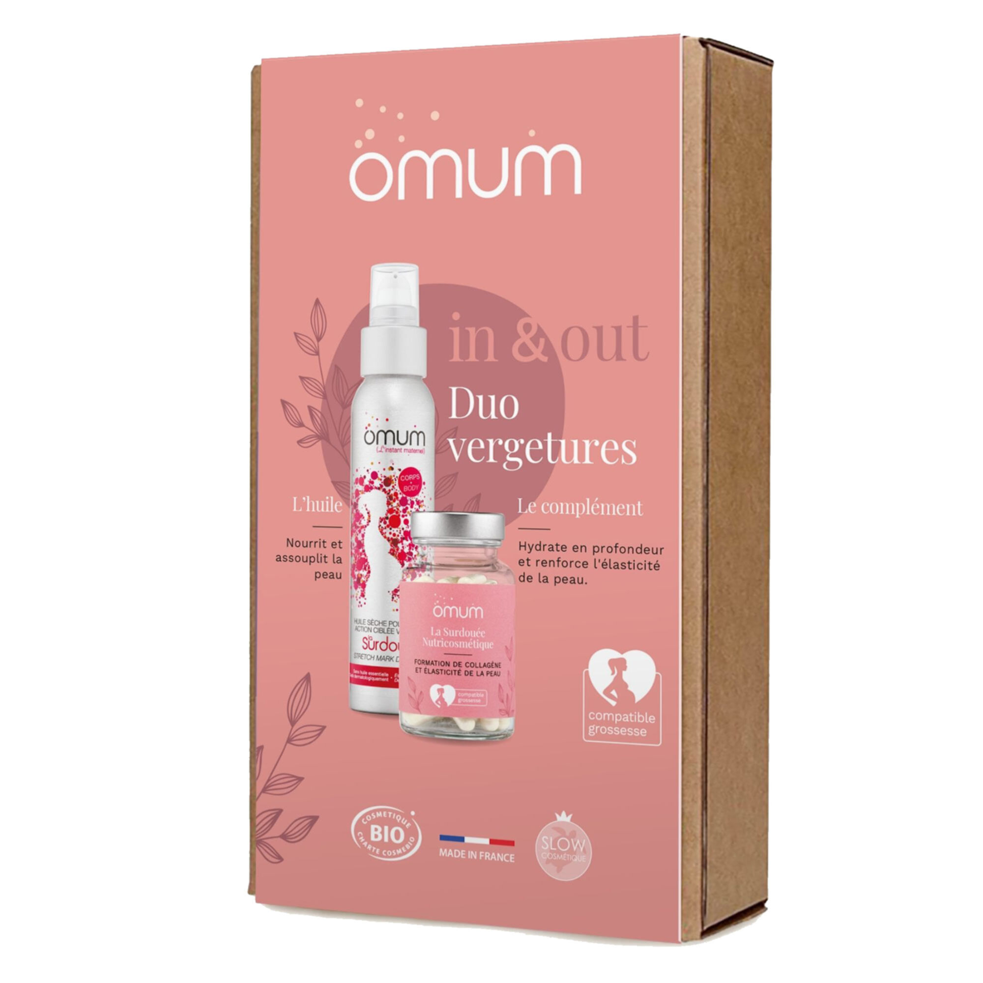 Omum - Duo In&out Vergetures Routine In&out Élascticité Et Hydratation Coffret 2 Soins