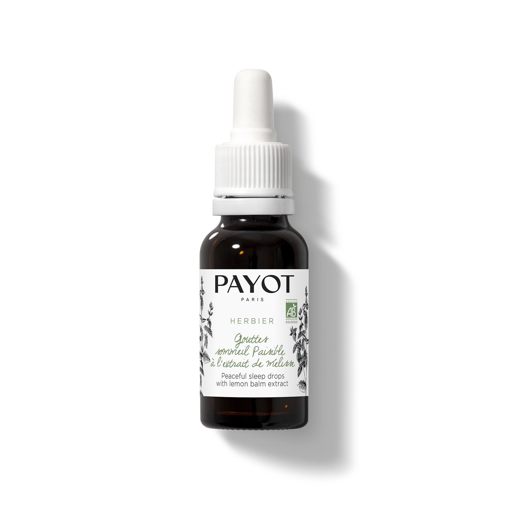 Payot - Gouttes Sommeil Paisible Complément Alimentaire - Extrait De Mélisse 15ml - Cure De 30 Jours