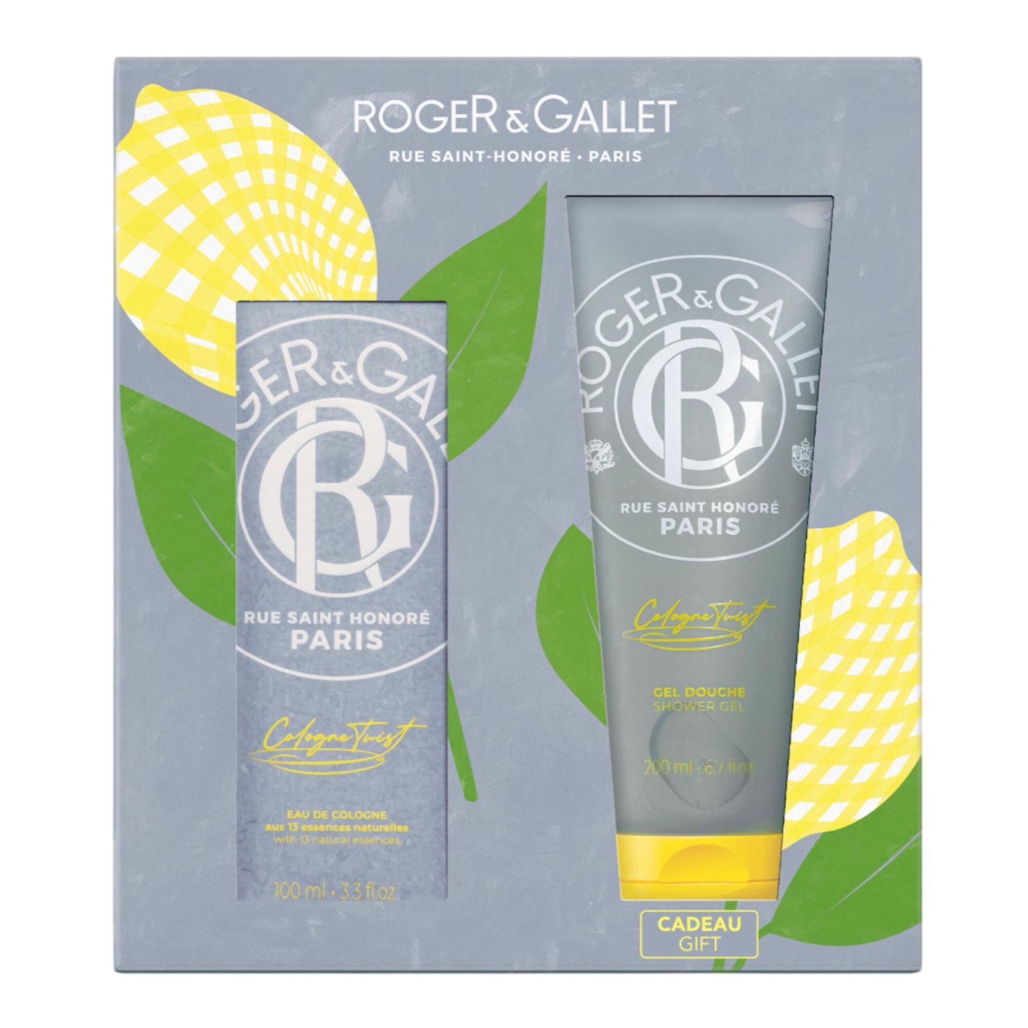 Roger & Gallet Coffret Fête des Pères Cologne Twist 100ml et son Gel Douche 200ml - vue 8