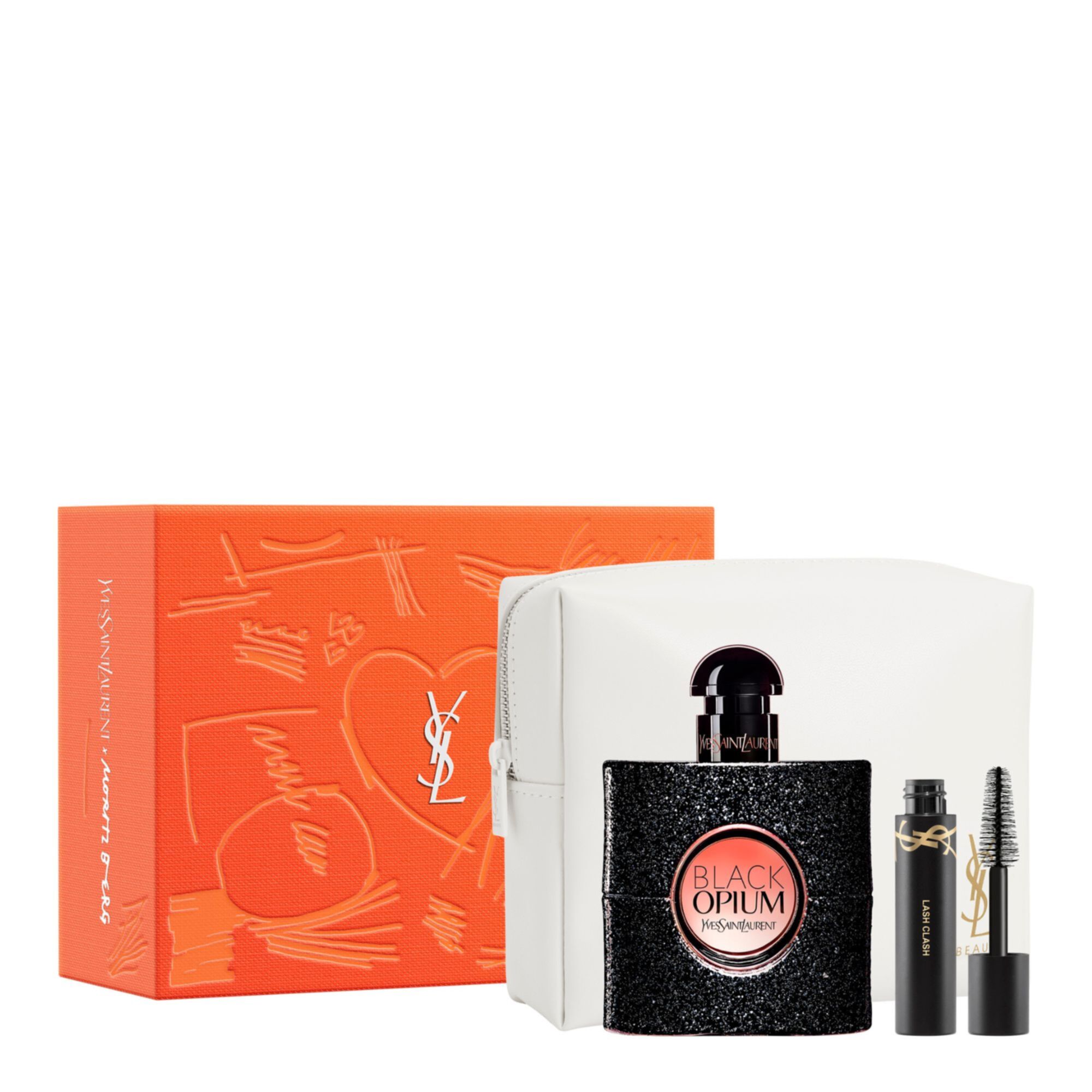 Yves Saint Laurent - Coffret Black Opium Eau De Parfum 50ml, Mini Mascara & Trousse