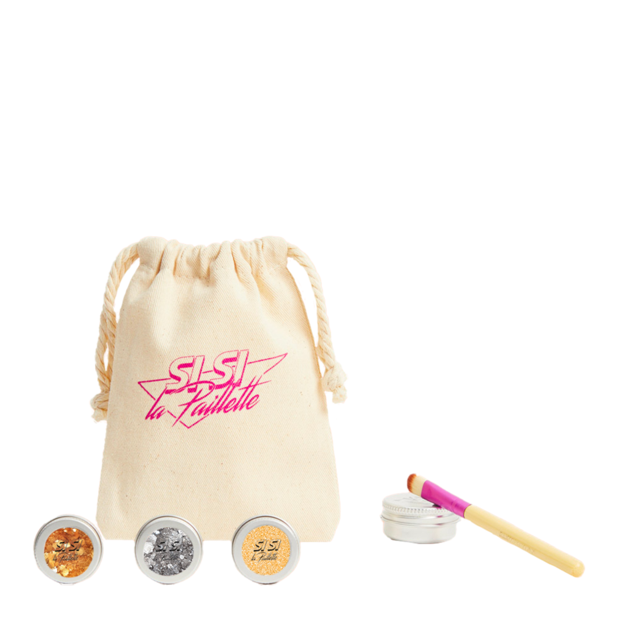 Si Si La Paillette - Kit Pure Dalida 3 Mélanges De Paillettes, 1 Pinceau, 1 Baume Applicateur & 1 Pochon
