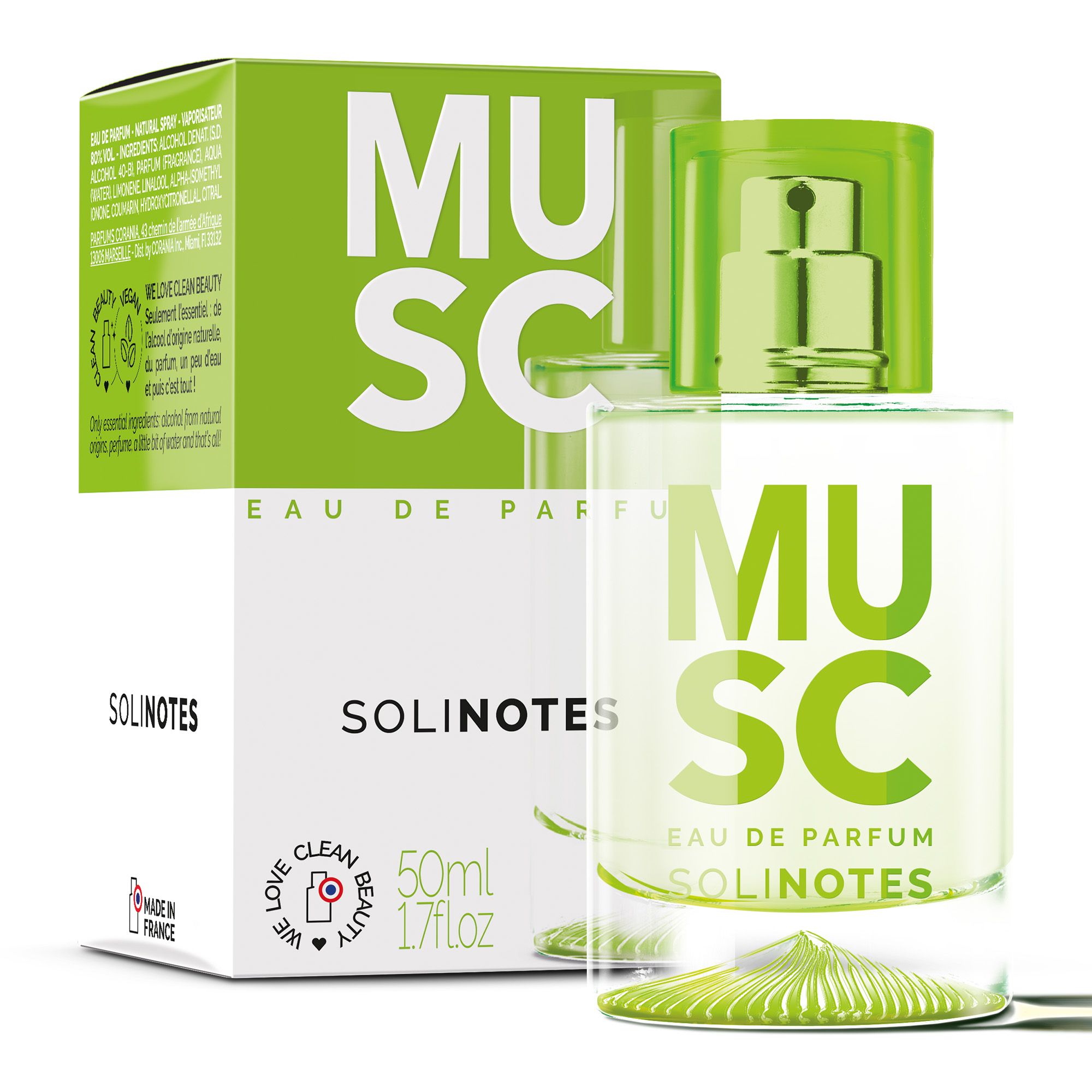Solinotes eau de parfum musc 50ml - vue 2