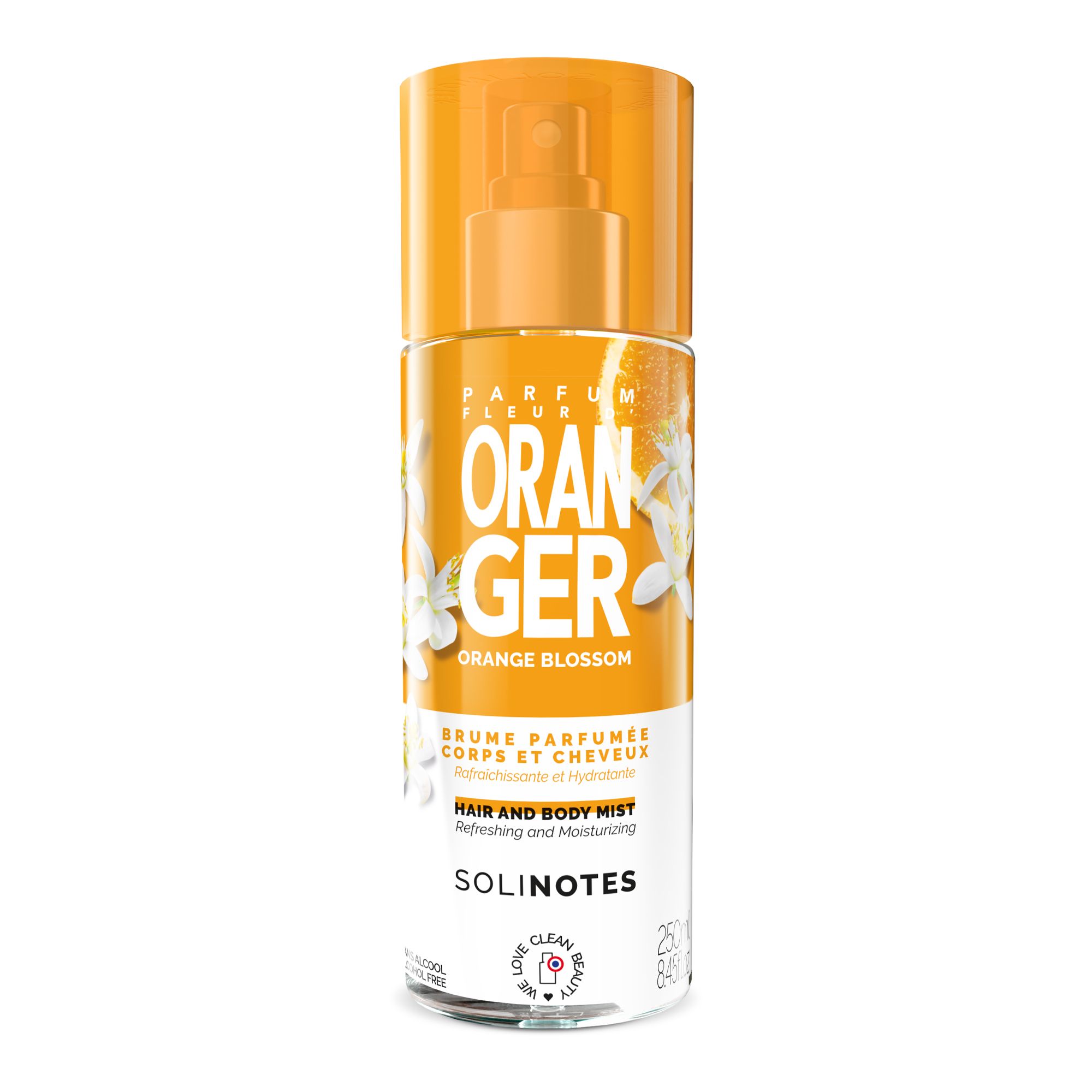 Solinotes - Fleur D'oranger Brume Parfumée 250ml Brume Parfumée Vaporisateur 250ml