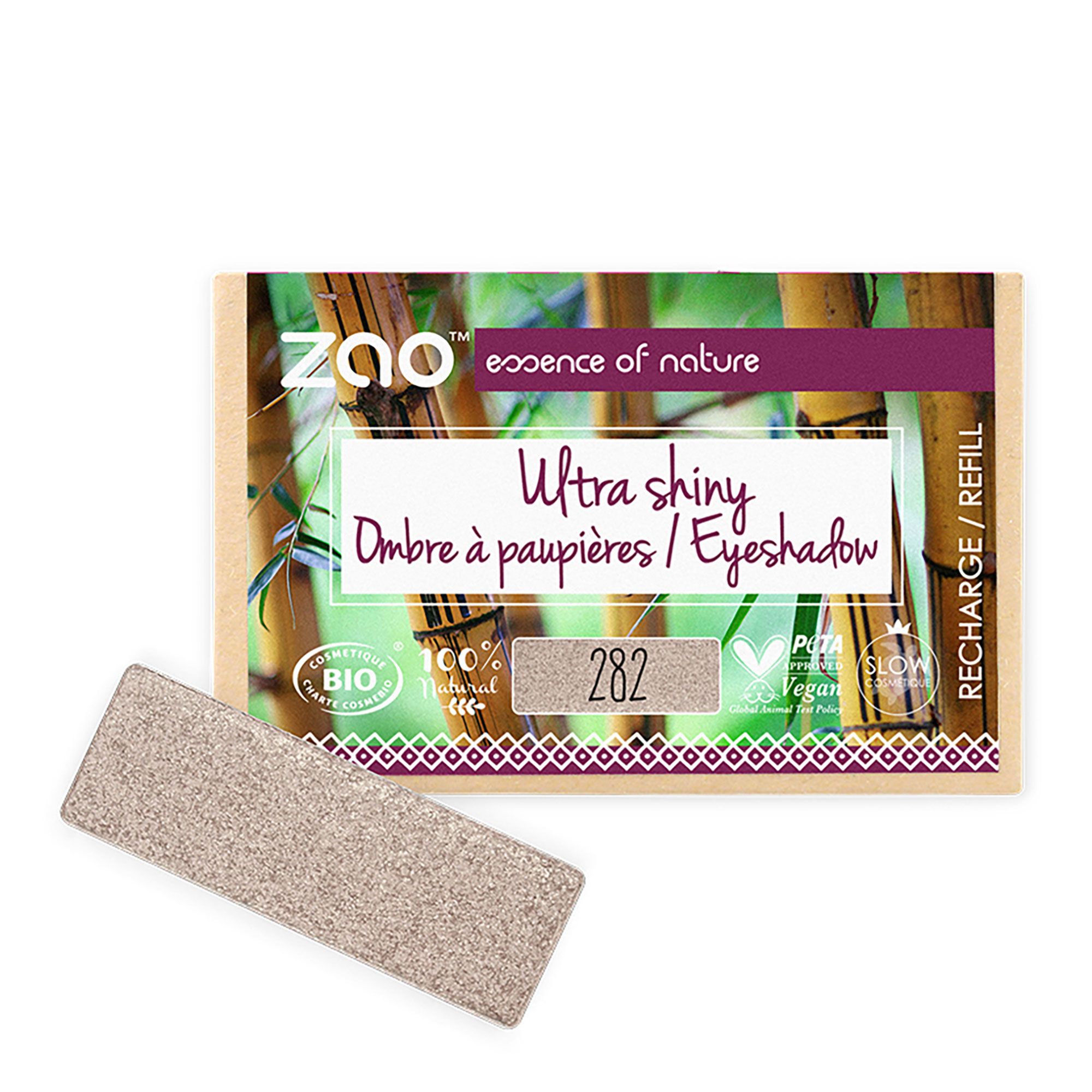ZAO MAKEUP Zao Refill Rectangle Eye Shadow 282 Lilac Silver