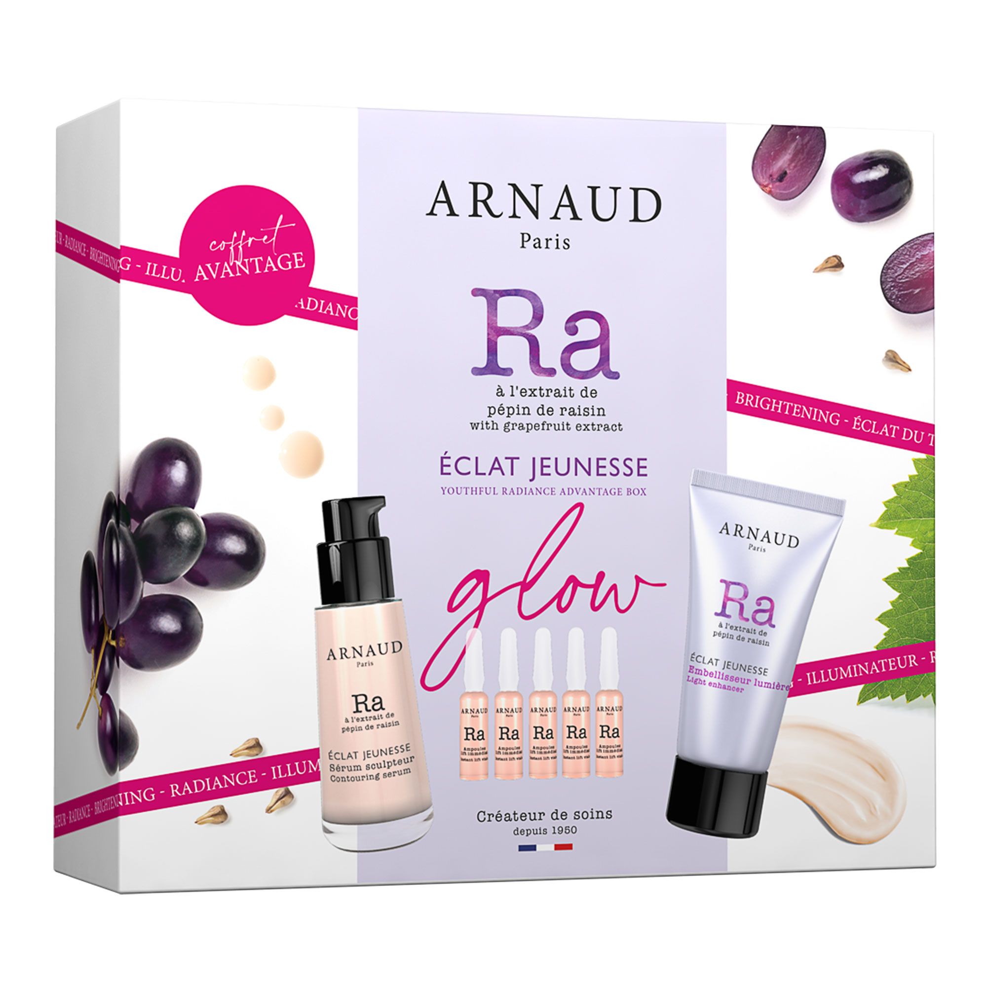 Arnaud Paris - Coffret Glow Eclat Jeunesse Sérum, Soin & Ampoules Lift