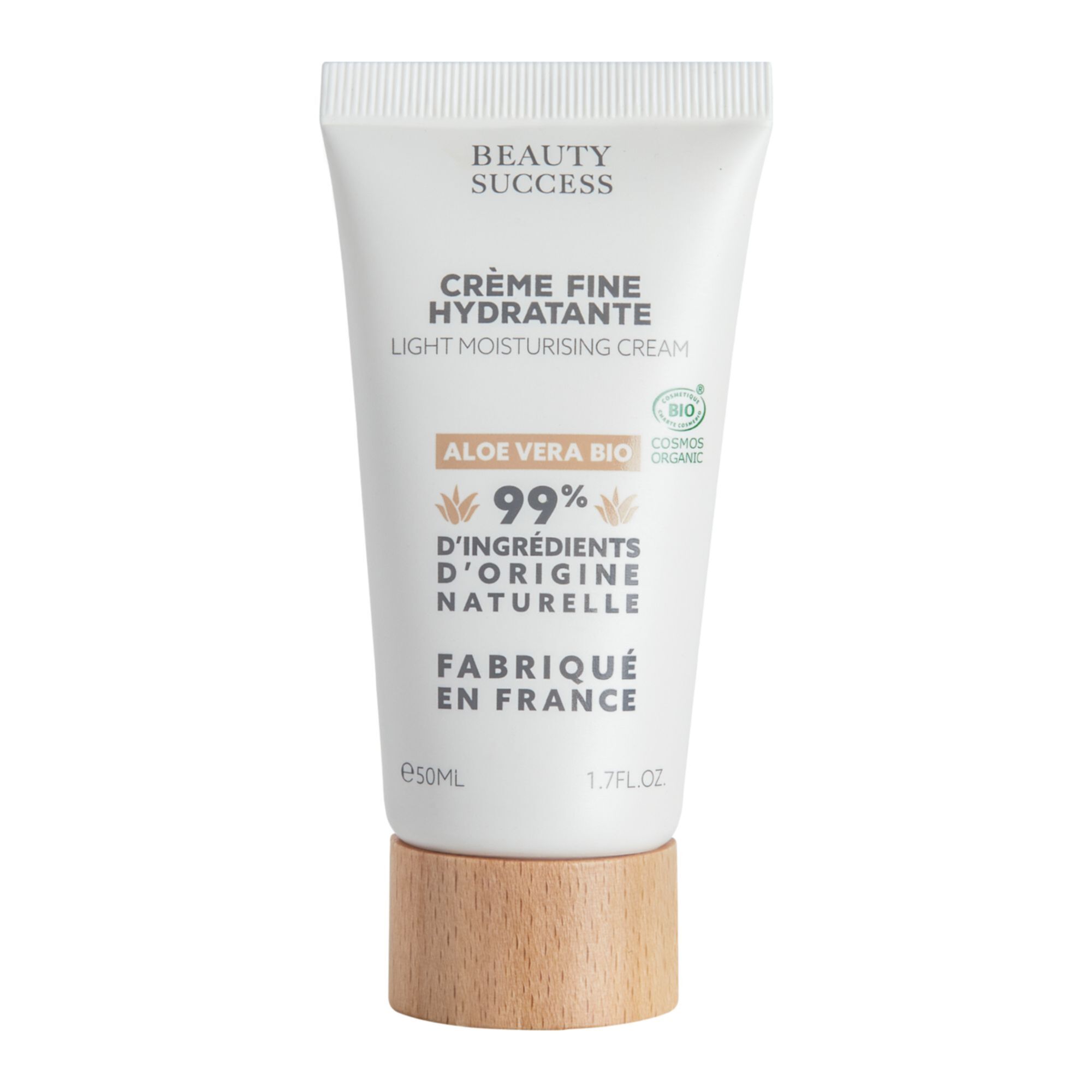 Beauty Success - Crème Fine Hydratante Certifié Bio 50ml