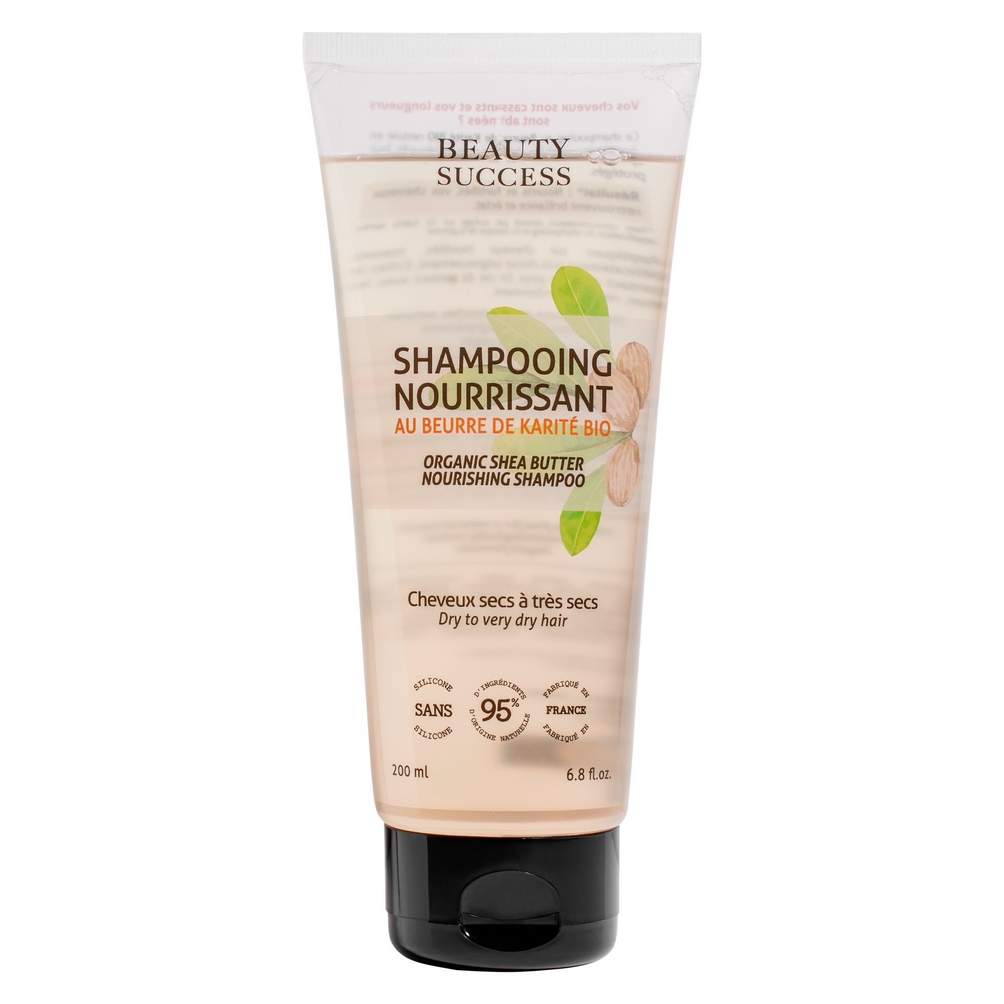 Beauty Success - Shampooing Nourrissant Au Beurre De Karité Bio Tube 200 Ml