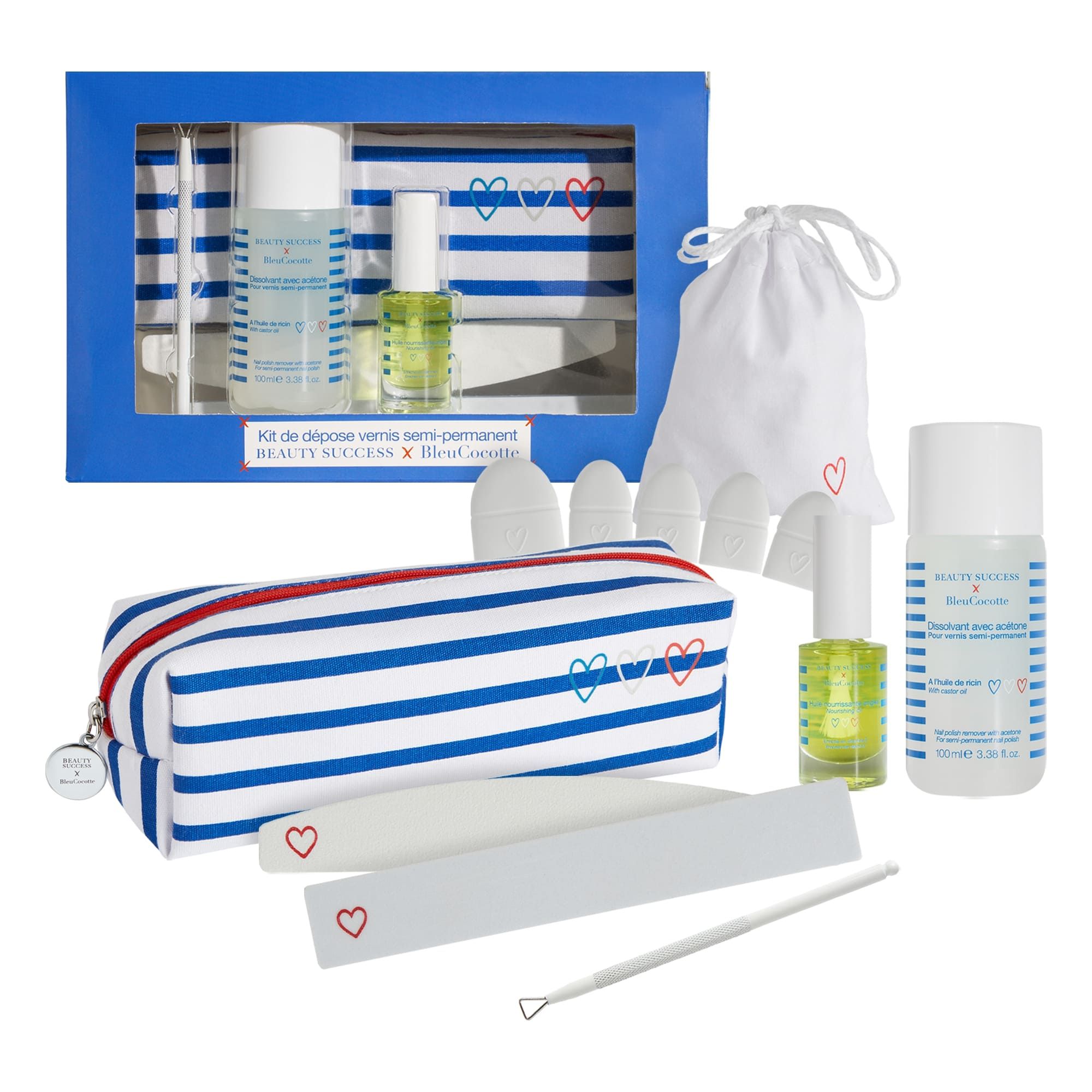Beauty Success - Collab Bleu Cocotte Kit De Dépose Vernis Semi-permanent