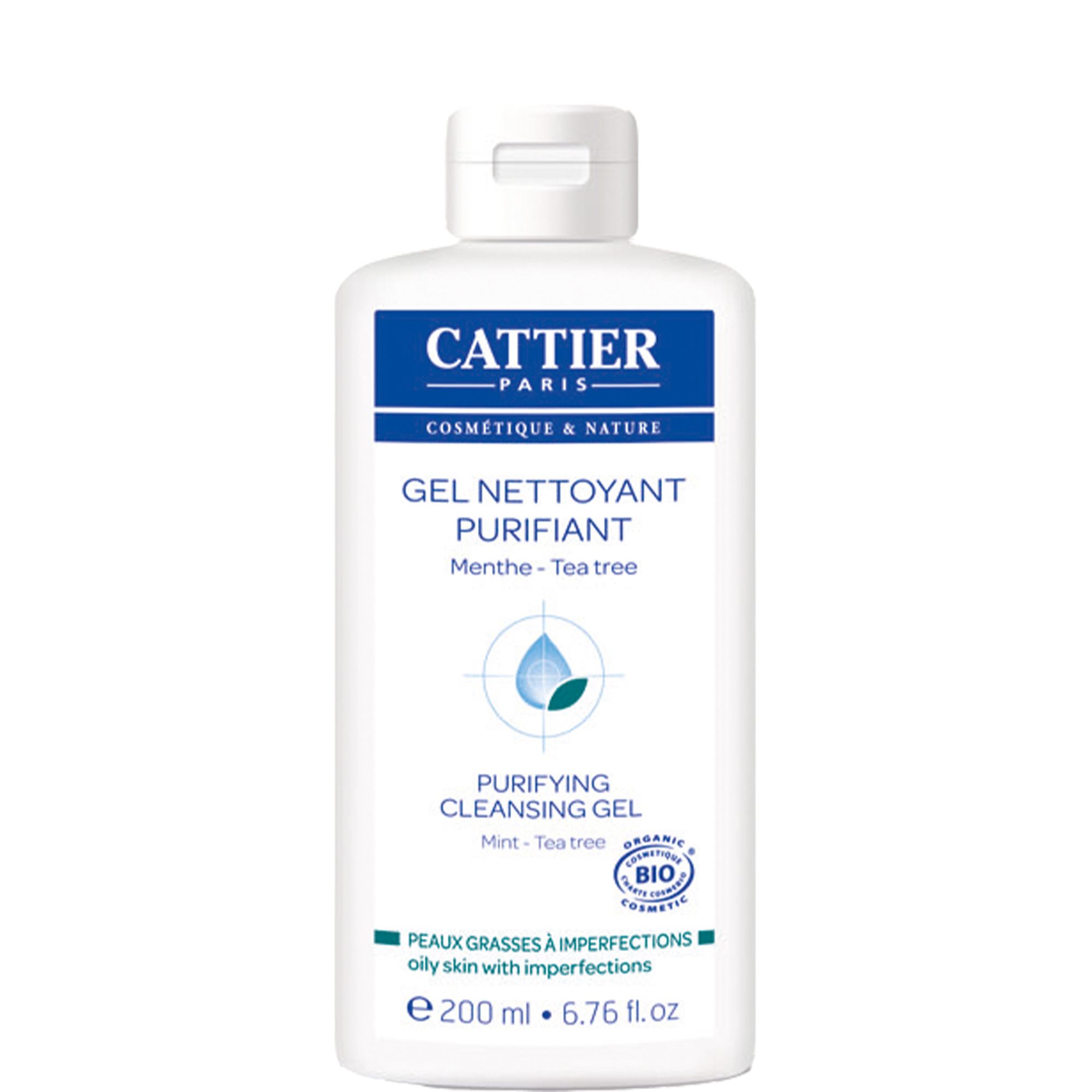 Cattier - Gel Nettoyant Purifiant Peaux Grasses À Imperfections Flacon 200ml
