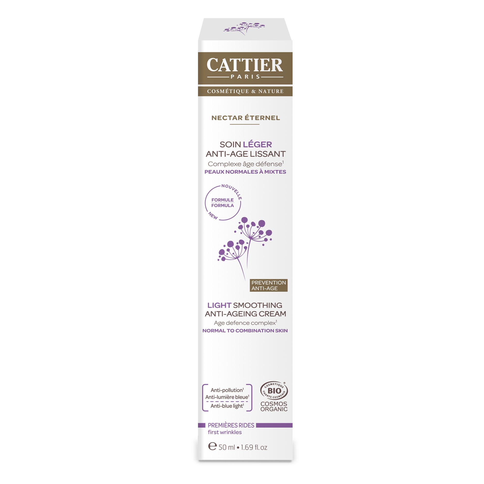 Cattier - Nectar Éternel Soin Léger Anti-âge Lissant Flacon 50ml