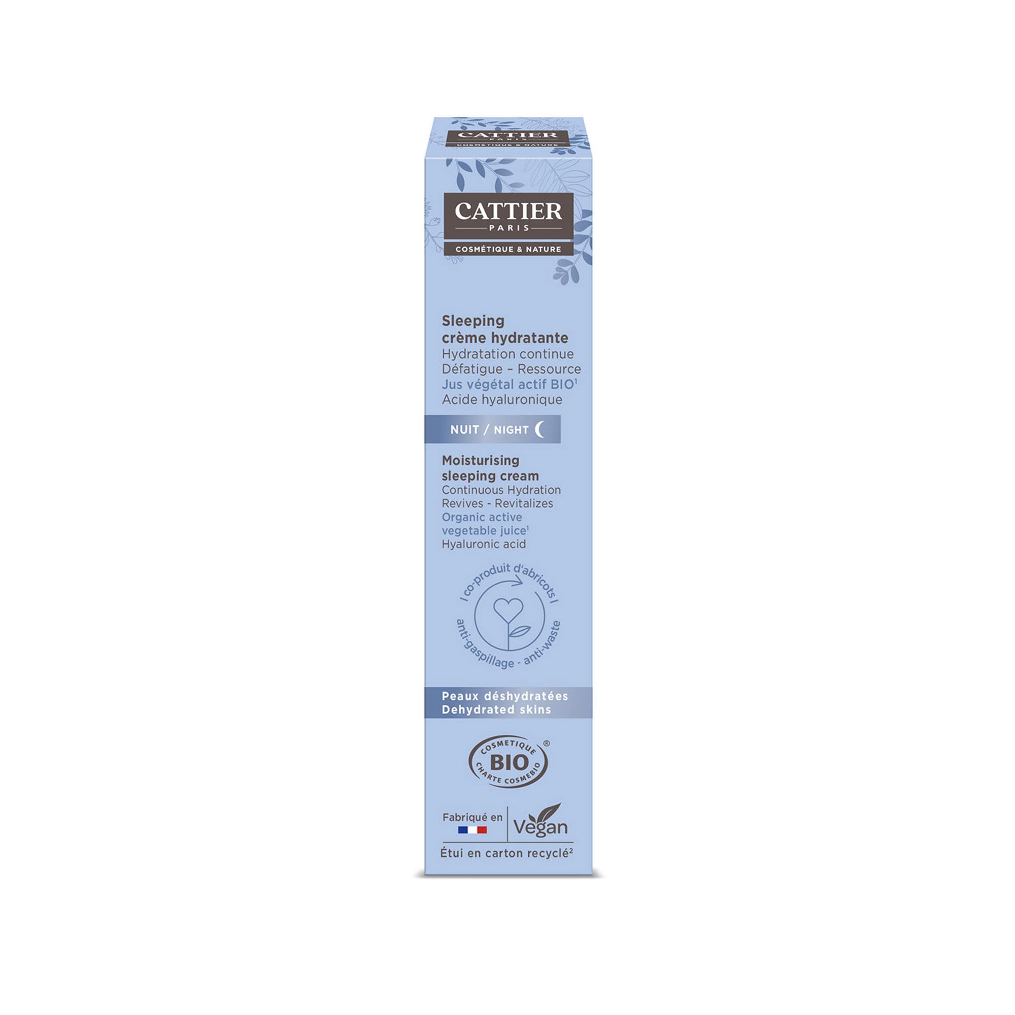 Cattier - Sleeping Crème Hydratante Crème De Nuit Flacon 50ml