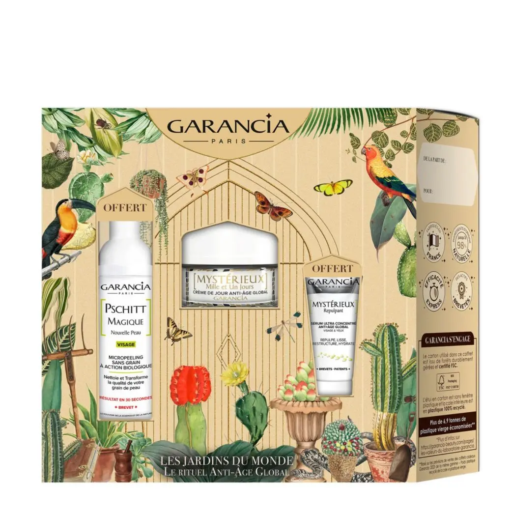 Coffret Rituel Anti-Âge Global Crème Visage, Nettoyant Peeling & Sérum Visage  - Garancia - Soin - Visuel 1