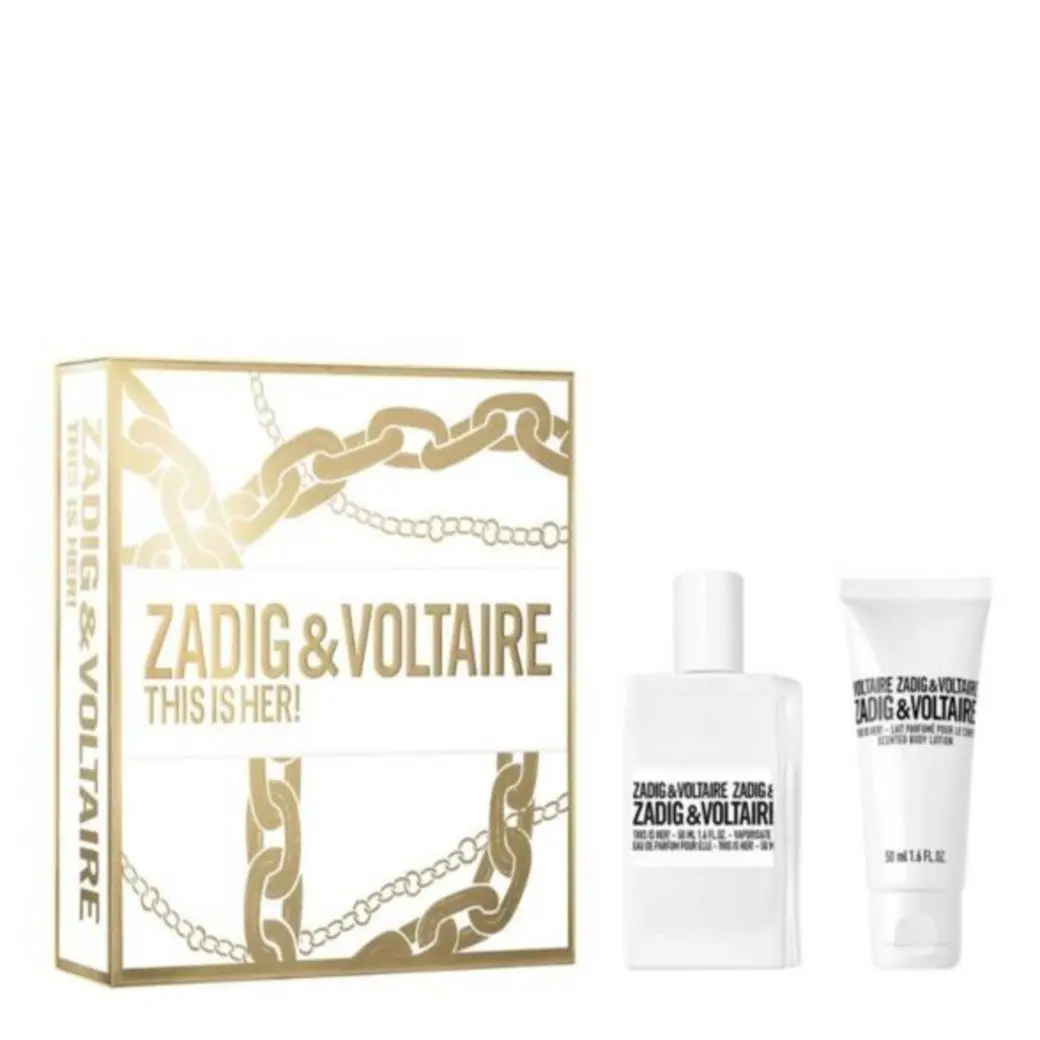 Coffret This is Her  Eau de Parfum 50ml & Lait Corps  - Zadig & Voltaire - Parfum - Visuel 1