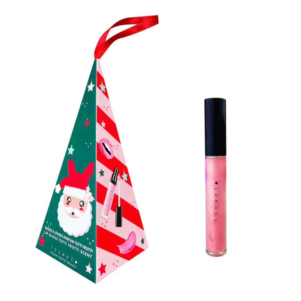 Coffret Santa Cône Père Noël Gloss à Lèvres  - Inuwet - Maquillage - Visuel 2