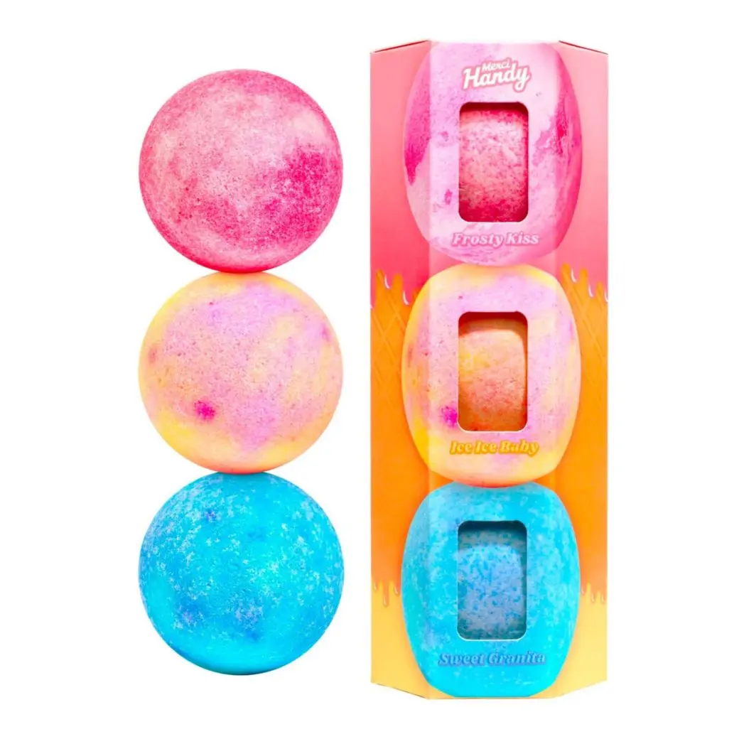Coffret Bombes de Bain 3 Bombes de Bain  - Merci Handy - Soin - Visuel 1