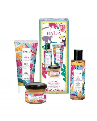 Coffret Île d'Azur Crème Corps, Gommage Corps & Gel Douche 
