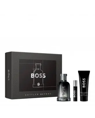 Coffret Boss Bottled Beyond Eau de Parfum 100ml, Gel Douche & Format Voyage 