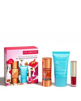 Coffret Routine Bonne Mine Autobronzant, Crème Hydratante Visage & Huile à Lèvres 