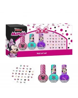 Coffret Vernis - Minnie Trio vernis & Autocollants ongles 