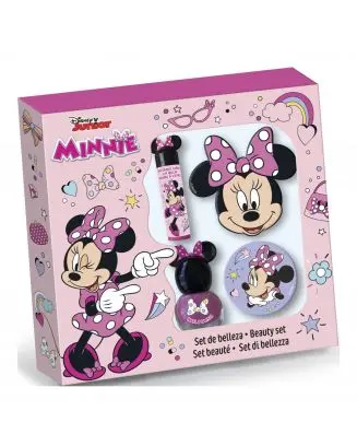 Coffret Minnie Baume à Lèvres, Vernis, Lime à Ongles & Miroir 