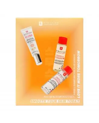 Coffret Trio Centella BB Crème Doré, Huile Démaquillante & Gel Nettoyant Doux 