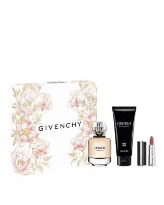 Coffret L'Interdit Eau de Parfum 50ml, Lait Corps & Rouge à Lèvres 