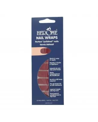 Nail Wraps Vernis à Ongles Adhésif Red Wine
