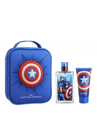 Sac 3D Captain America Eau de Toilette 100ml & Gel Douche 