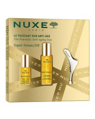 Coffret Le Puissant Duo Anti-Âge Sérum Visage, Sérum Yeux & Outil de Massage Visage 