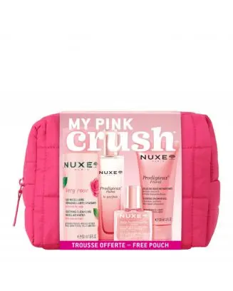 Trousse Very Rose Eau Micellaire, Gelée de Douche, Parfum & Huile Sèche Multi-Fonctions 