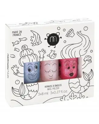 Coffret Mermaid  3 Vernis Enfant 