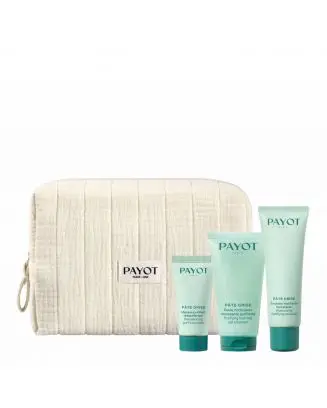 Trousse Pâte Grise Masque, Gelée Nettoyante & Émulsion Hydratante Visage 