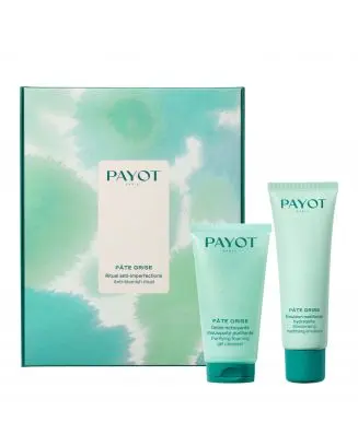 Coffret Pâte Grise Gelée Nettoyante Moussante Purifiante & Émulsion Matifiante Hydratante 