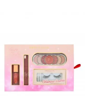 Coffret Yours Truly Palette de Fards à Paupières, Blush, Rouge à Lèvres & Faux Cils 