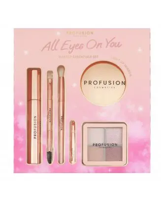 Coffret All Eyes On You Palette de Fards à Paupières, Mascara, Pinceaux, Pince à Épiler & Miroir 