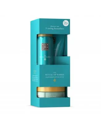 Coffret The Ritual of Karma Mousse de Douche, Gommage & Crème Corps 