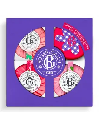 Coffret 3 Savons 3 Savons Parfumés & Boîte à Savon 