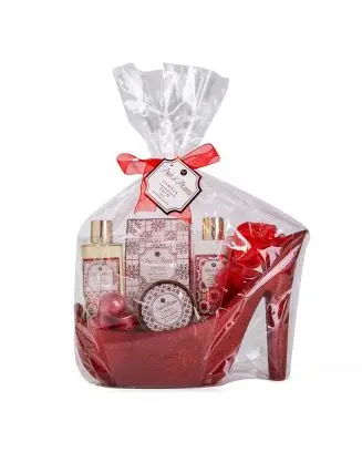 Coffret Hello Winter Gel douche, lotion, exfoliant & fleur de massage  - Tentation - Soin - Visuel 1