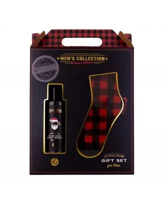 Coffret Men's Collection Gel Douche Corps et Cheveux & Chaussettes 