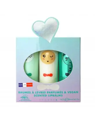 Coffret Trio Seashell Baumes à lèvres 3 x 3,5 gr