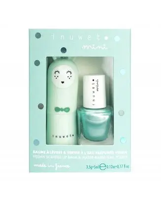 Coffret Duo Kids Aqua Baume à Lèvres & Vernis Turquoise 