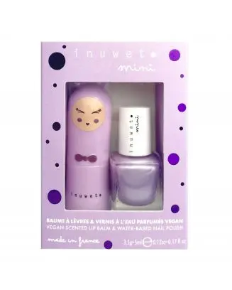 Coffret Duo Kids Mauve Baume à Lèvres & Vernis Mauve 