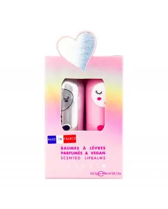 Coffret Duo Chloé 2 Baumes à Lèvres Fraise & Coconut